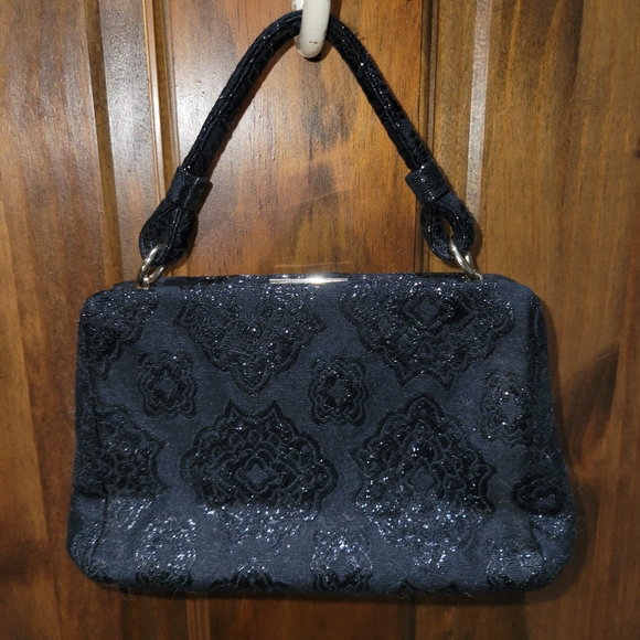 Banana Republic 90s Elegant Black Handbag. EUC - Picture 1 of 11